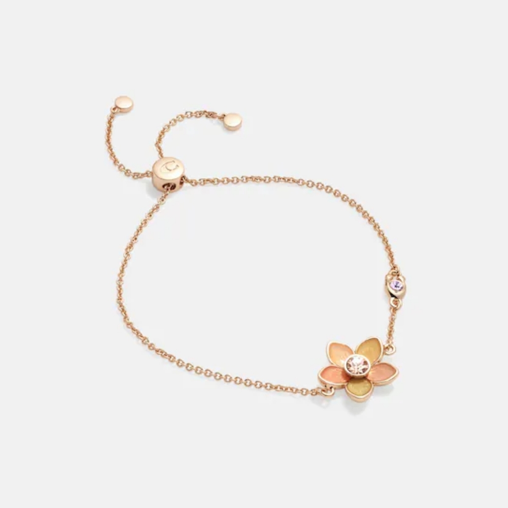 Coach Transparent Wildflower Slider Bracelet